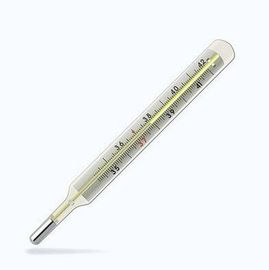 Προσωπικό κλινικό θερμόμετρο υδραργύρου ασφάλειας, γεμισμένο υδράργυρος θερμόμετρο